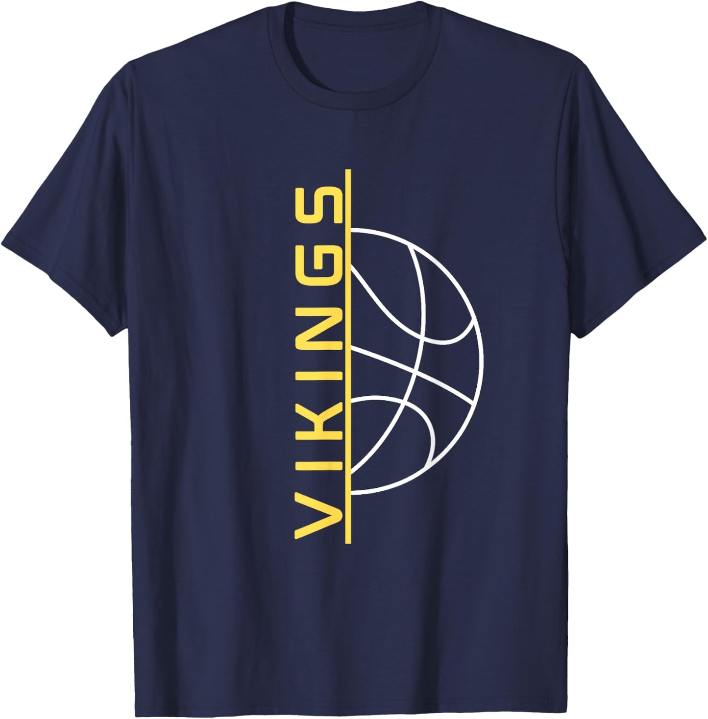 Vikings Basketball T-Shirt - T-Shirt | Navy