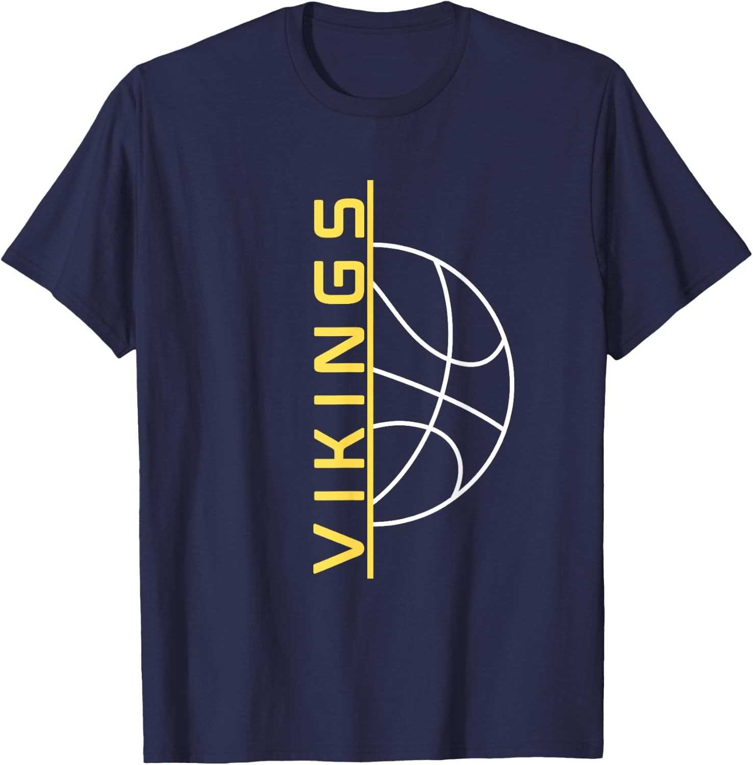Vikings Basketball T-Shirt - T-Shirt | Navy