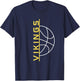 Vikings Basketball T-Shirt - T-Shirt | Navy