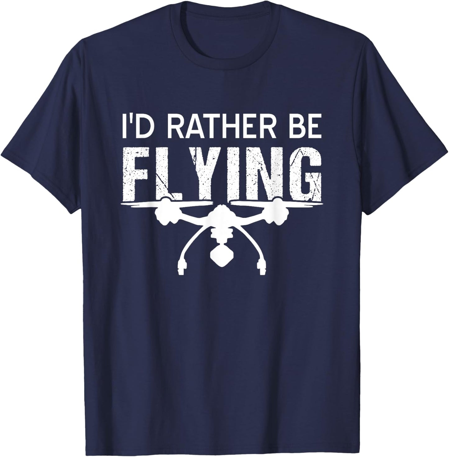 Drone drone captain vintage quadcopter sayings T-Shirt - T-Shirt | Navy