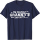 I'm Clearly Granny's Favorite, Grandson Grandma T-Shirt - T-Shirt | Navy
