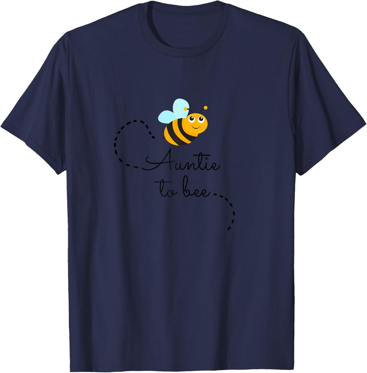 Auntie To Bee I'm Going To Be An Aunty Pregnancy Announce T-Shirt - T-Shirt | Navy