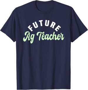 Agriculture Teacher Future AG Specialist Agricultural Job Women Girls Kids T-Shirt - T-Shirt | Navy