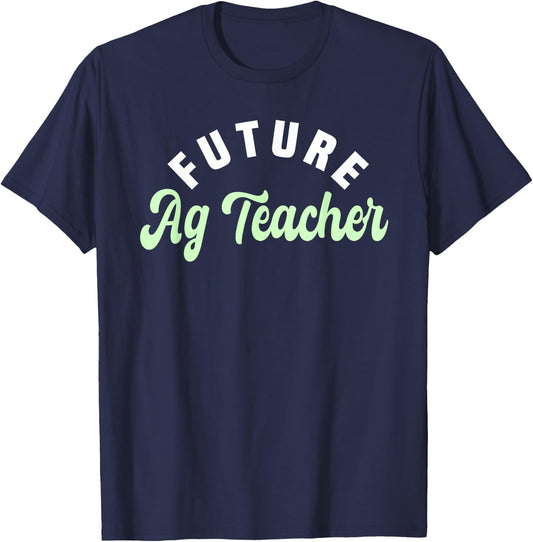 Agriculture Teacher Future AG Specialist Agricultural Job Women Girls Kids T-Shirt - T-Shirt | Navy