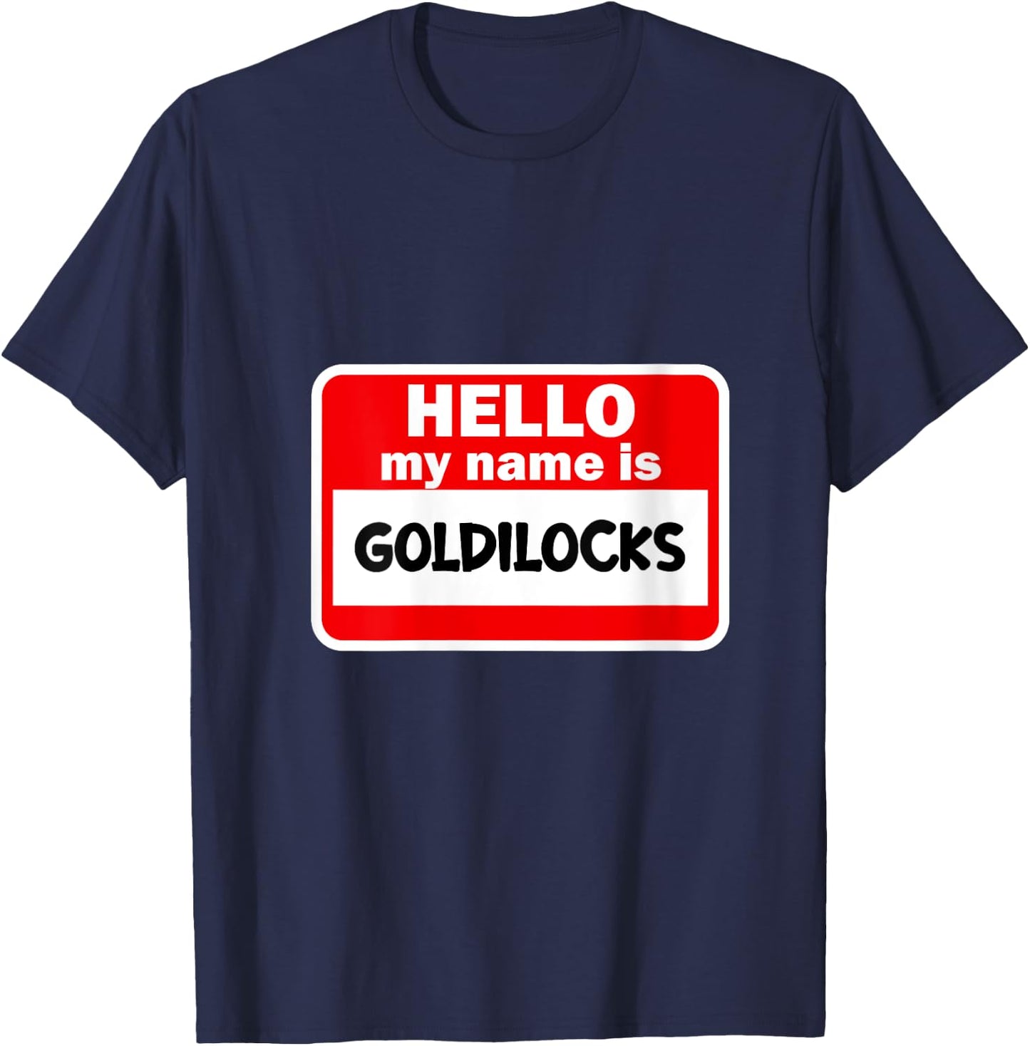 Goldilocks Name Funny Halloween Outfit V-Neck T-Shirt - T-Shirt | Navy