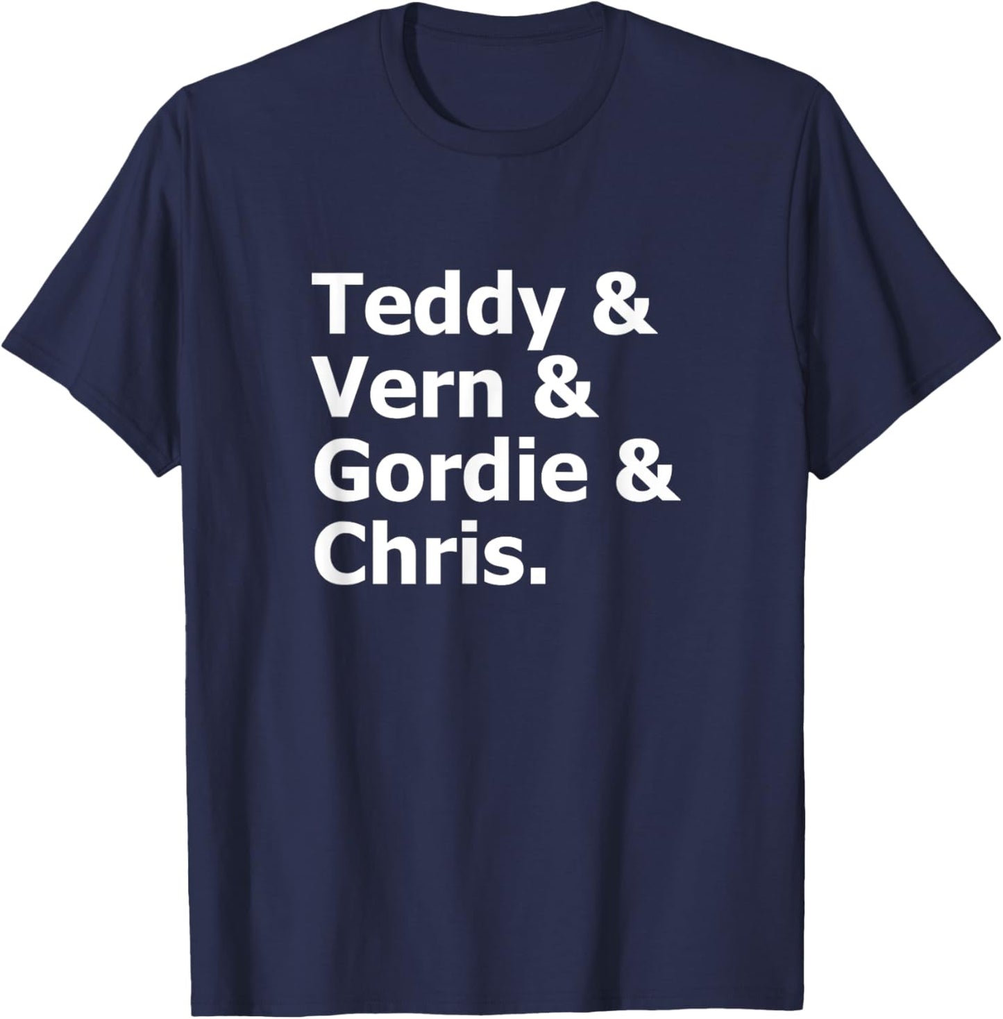 Teddy Vern Gordie Chris T-Shirt - T-Shirt | Navy