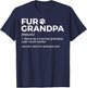 Fur Grandpa Definition Funny Dog Cat Best Fur Grandpa Ever Men Women Kids T-Shirt - T-Shirt | Navy