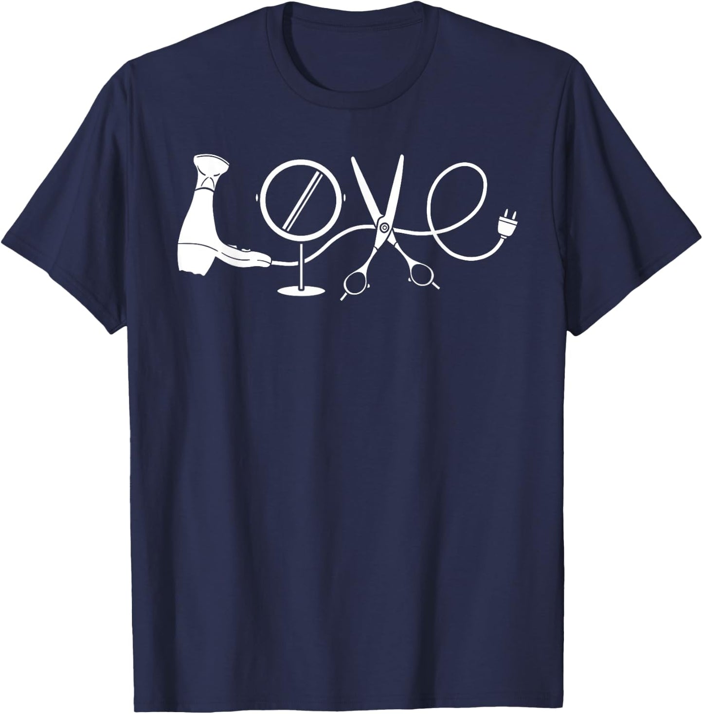 Hairdresser Hairdressing Beauticians Hairstyling Hairstylist T-Shirt - T-Shirt | Navy