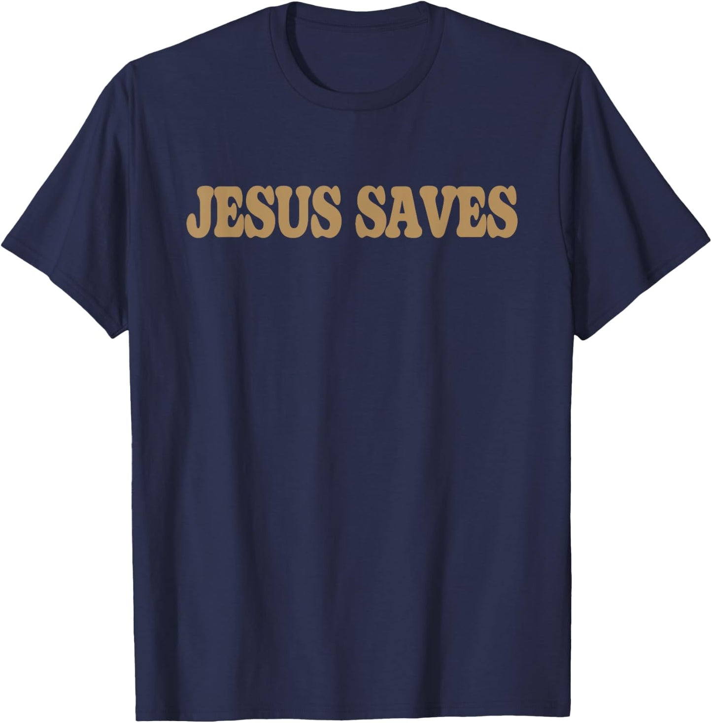 Good News Jesus Saves John 3:16-17, Christian Faith T-Shirt - T-Shirt | Navy