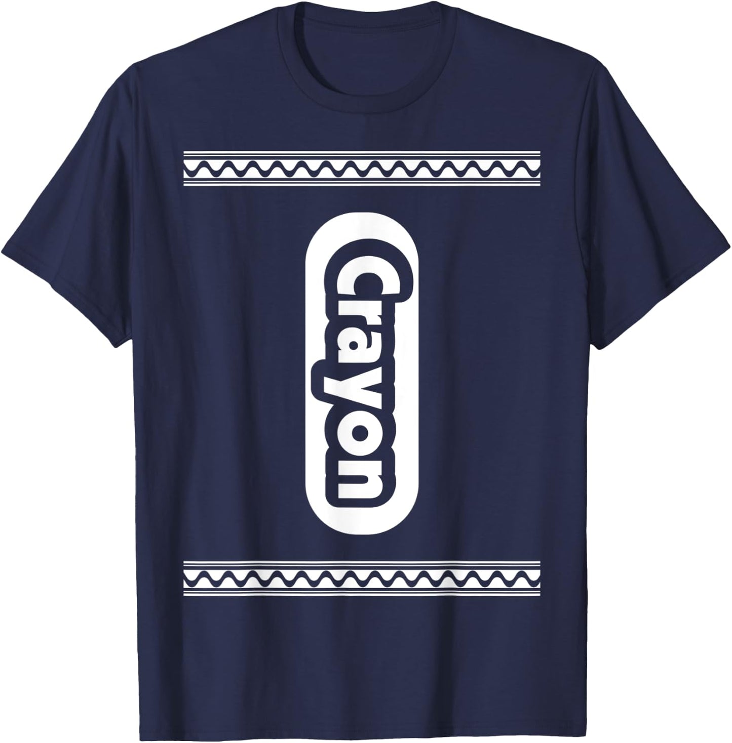 Black Crayon Halloween Costume Group Matching Teacher Women T-Shirt - T-Shirt | Navy