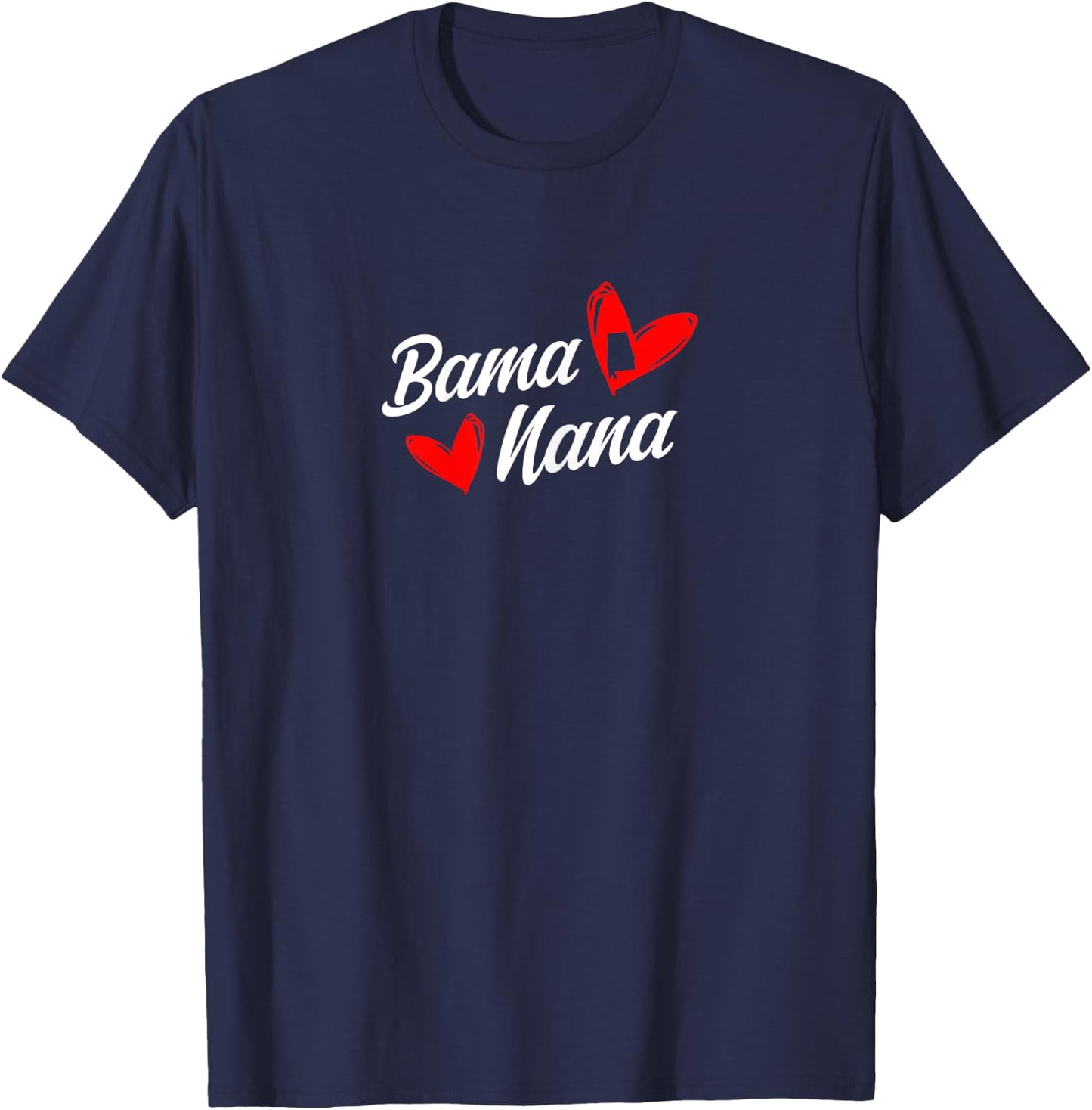 Bama Nana Alabama Love Home State T-Shirt - T-Shirt | Navy