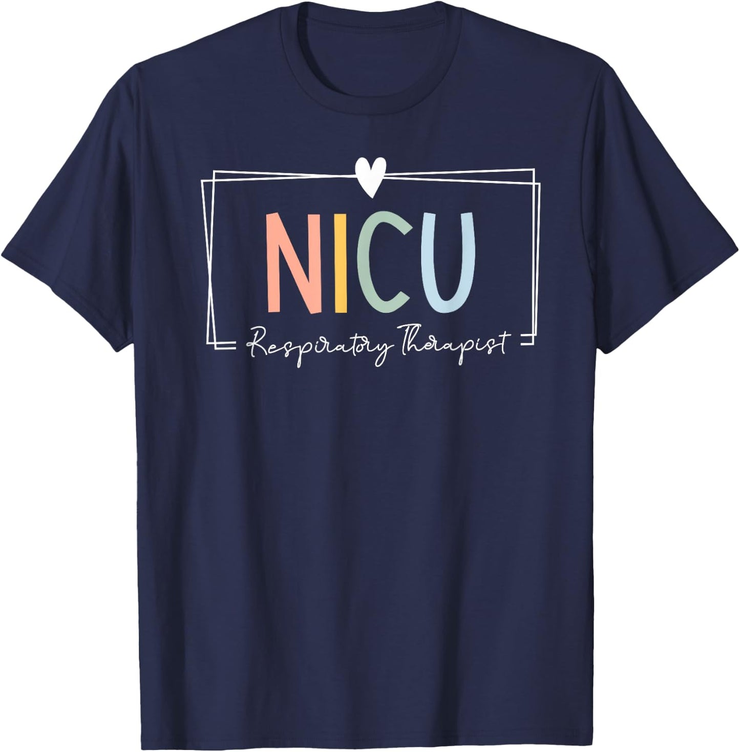 NICU Respiratory Therapist NICU RT ICU Neonatal Tiny Humans T-Shirt - T-Shirt | Navy