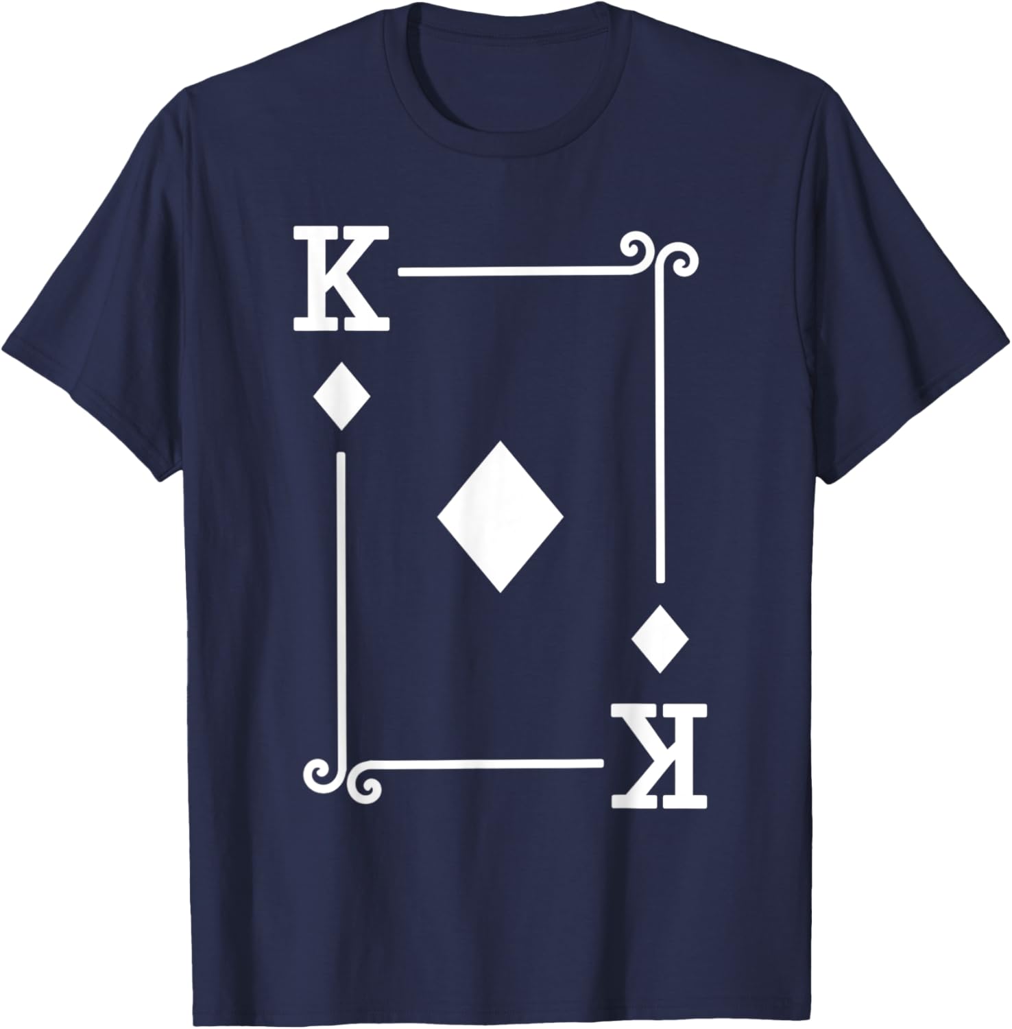 King Diamonds Card Costume - Playing Cards - King Diamonds T-Shirt - T-Shirt | Navy