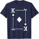 King Diamonds Card Costume - Playing Cards - King Diamonds T-Shirt - T-Shirt | Navy