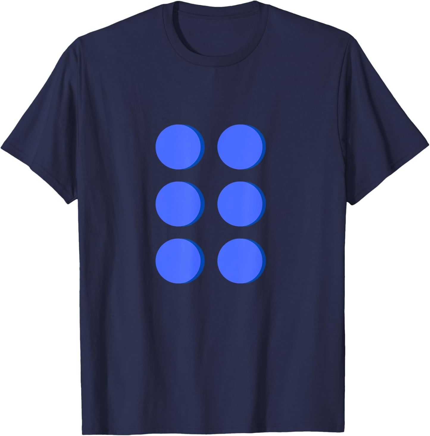 Blue Building Brick Halloween Plastic Block Costume Matching T-Shirt - T-Shirt | Navy