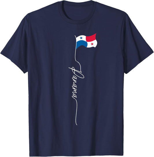 Panama, Panama flag, patriotic Panamanian flag T-Shirt - T-Shirt | Navy