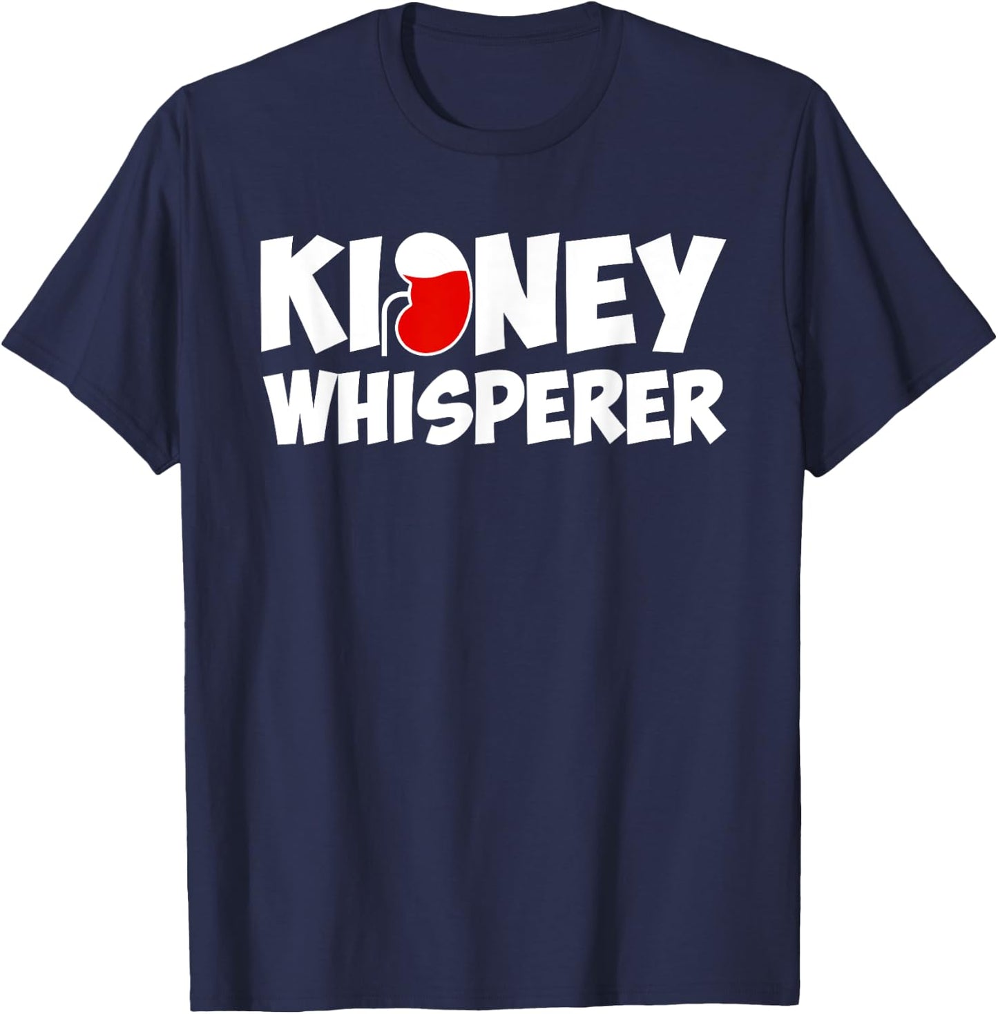 Funny Dialysis Nurse Women Kidney Disease Awareness , Black T-Shirt - T-Shirt | Navy