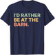 I'd Rather Be At The Barn Funny Horse Lover Women Girls T-Shirt - T-Shirt | Navy