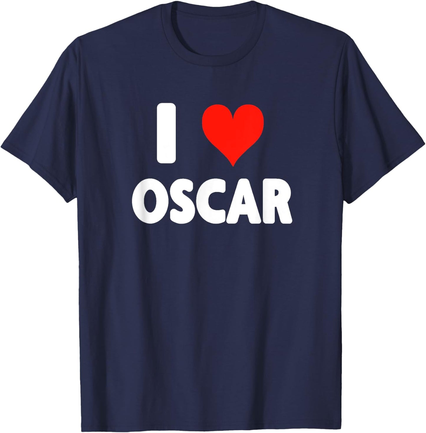 I Love Oscar - Heart T-Shirt - T-Shirt | Navy