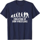 Evolution Of Arm Wrestling T-Shirt - T-Shirt | Navy