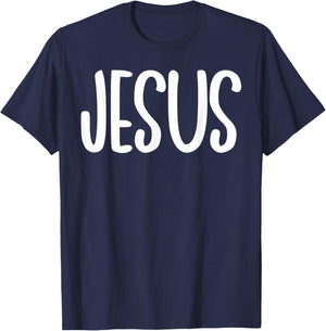 Christian Jesus Religion Shirt Red And White Jesus Christ T-Shirt - T-Shirt | Navy