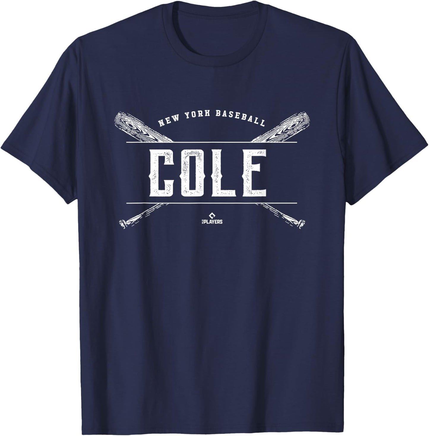 Vintage Baseball Bat Gameday Gerrit Cole New York MLBPA T-Shirt - T-Shirt | Navy
