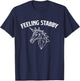 Feeling Stabby - Mythical Animal Rainbow Unicorn T-Shirt - T-Shirt | Navy
