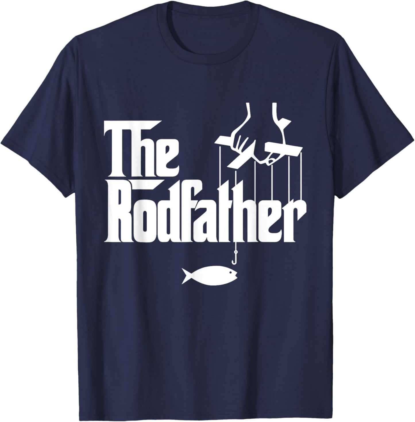 The RodFather - Funny Fishing T-Shirt - T-Shirt | Navy