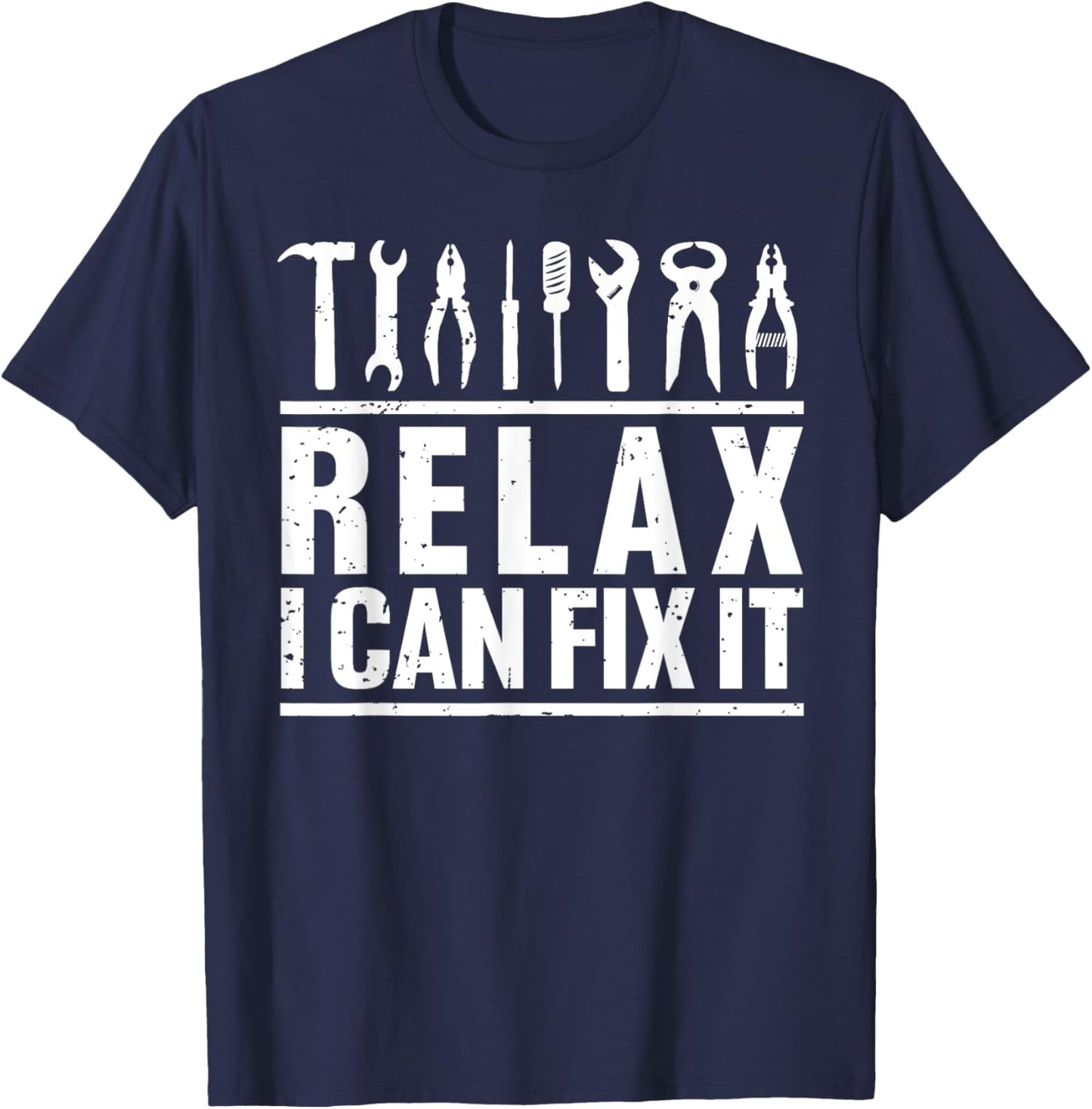 Funny Handyman Design Women Mechanic Repair Worker T-Shirt - T-Shirt | Navy