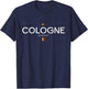 Cologne Germany Retro Vintage T-Shirt - T-Shirt | Navy