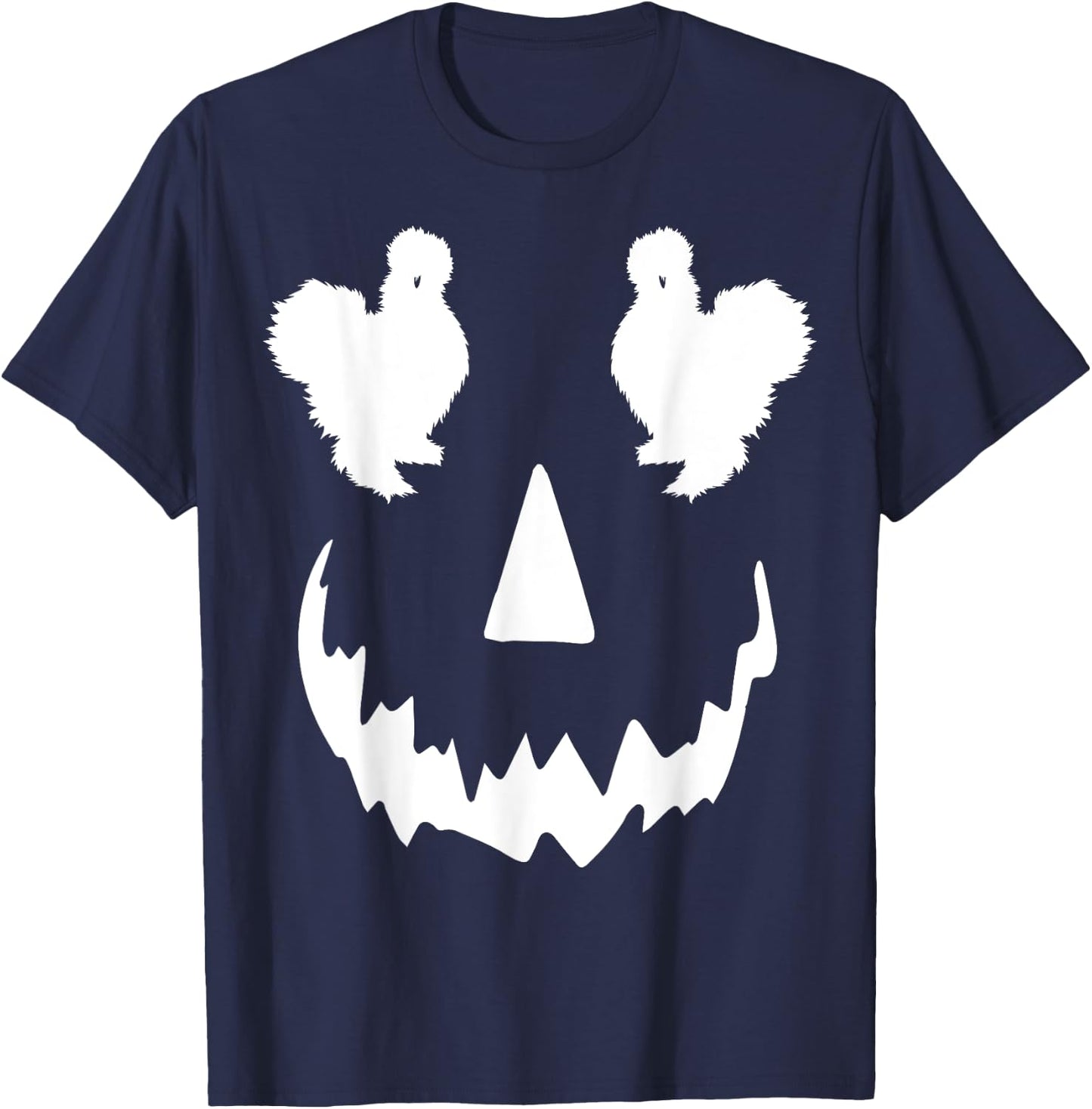 pumpkin Silkie Chicken halloween T-Shirt - T-Shirt | Navy