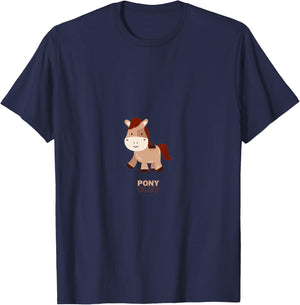 Kids Pony Club Shirt for Girls Gift Riding Horse Top T-Shirt - T-Shirt | Navy