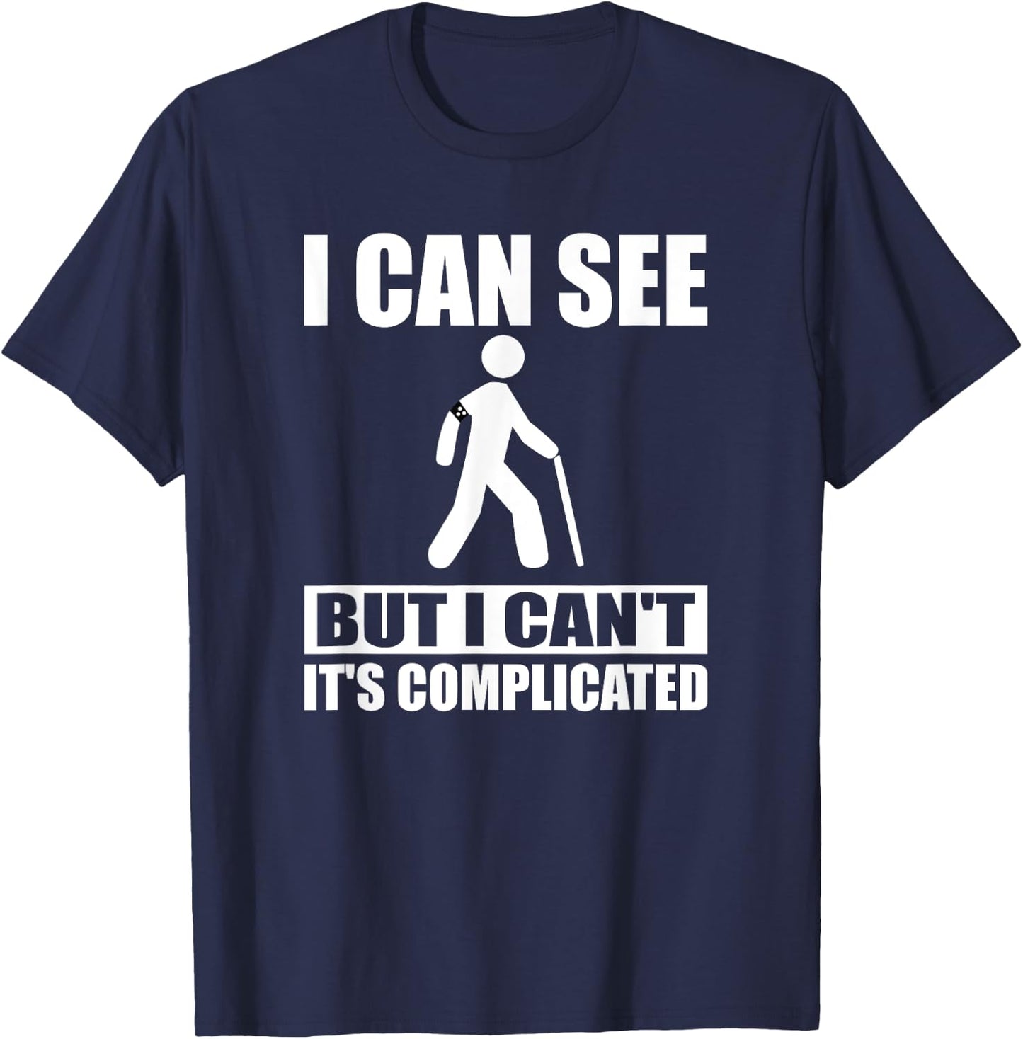 Blind Awareness Braille Teacher I Read braille Men Women T-Shirt - T-Shirt | Navy