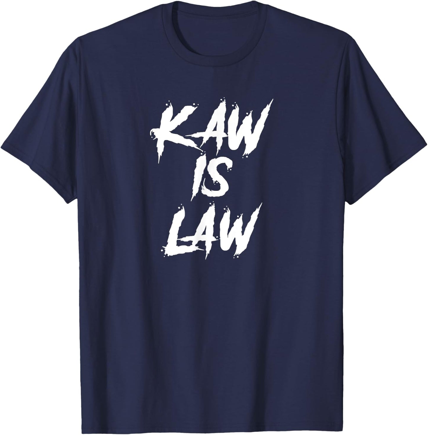 Kaw is Law Battlehawks St. Louis Football Tailgate T-Shirt - T-Shirt | Navy