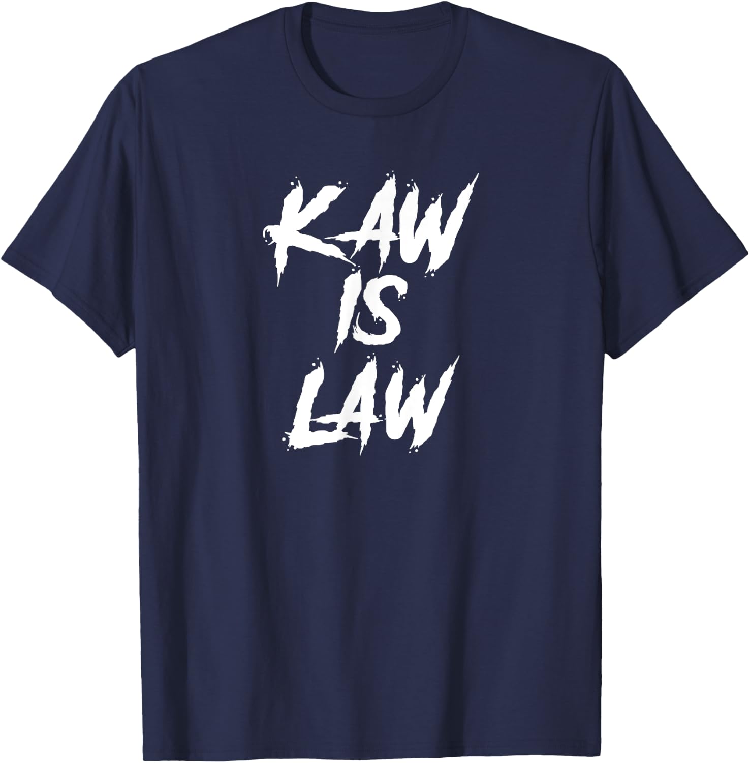 Kaw is Law Battlehawks St. Louis Football Tailgate T-Shirt - T-Shirt | Navy