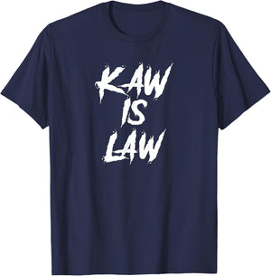 Kaw is Law Battlehawks St. Louis Football Tailgate T-Shirt - T-Shirt | Navy