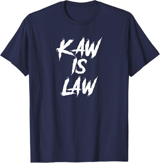 Kaw is Law Battlehawks St. Louis Football Tailgate T-Shirt - T-Shirt | Navy