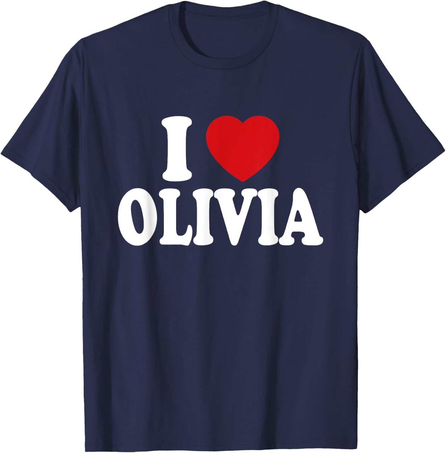 I Heart Love Olivia T-Shirt - T-Shirt | Navy