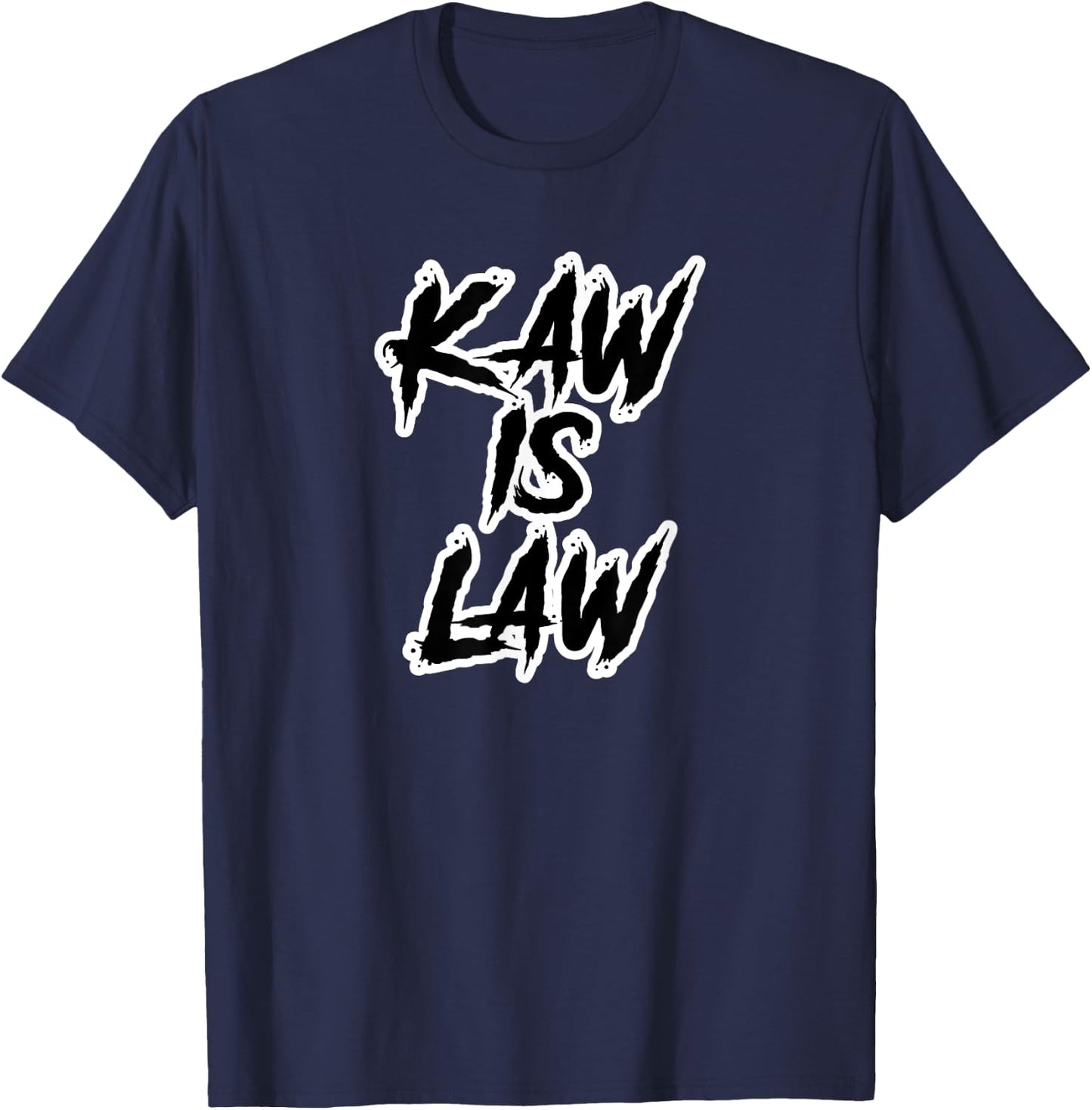 Kaw is Law Battlehawks St. Louis Football Tailgate T-Shirt - T-Shirt | Navy
