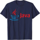 Nerdy Java Computer Programmer Program Math Teacher Geek Women Girls Kids T-Shirt - T-Shirt | Navy