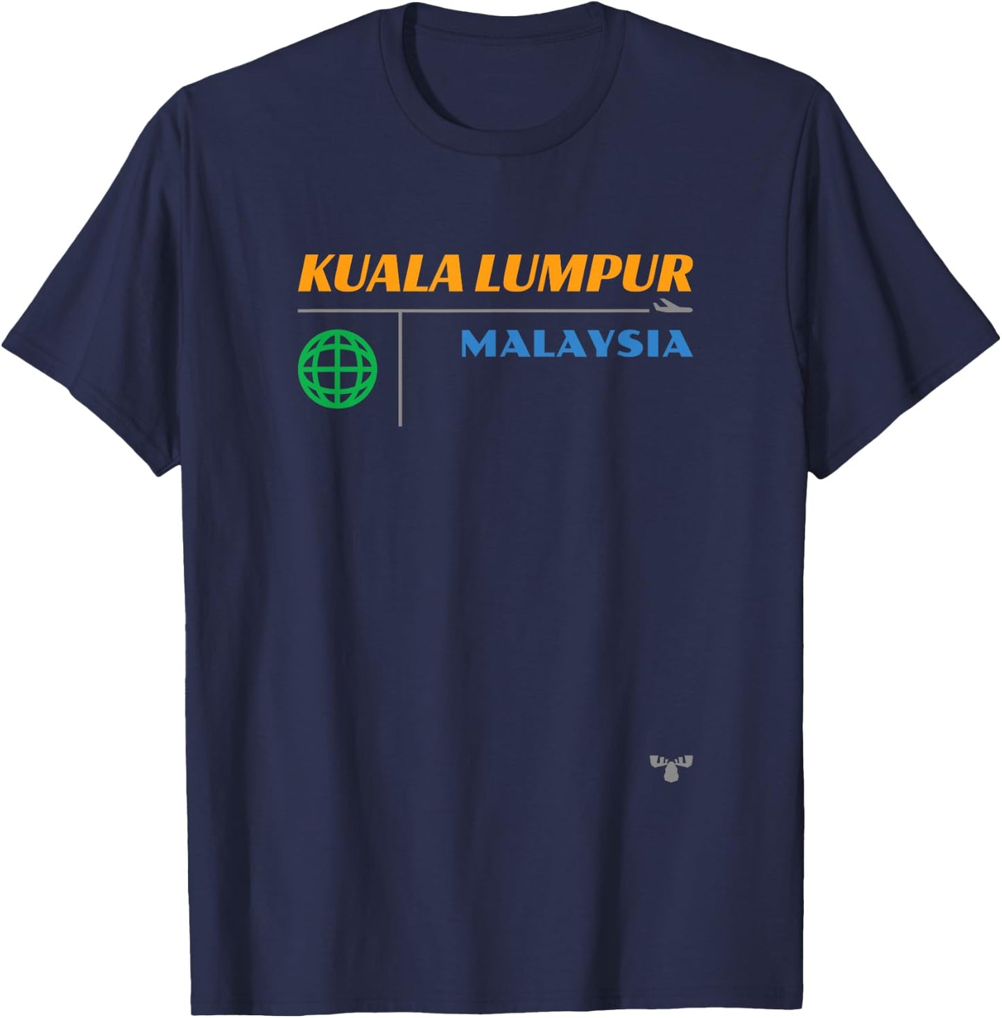 Kuala Lumpur Mid Century T-Shirt - T-Shirt | Navy