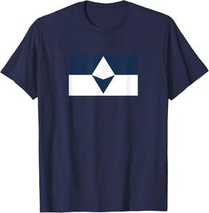 Antarctica Flag True South Design T-Shirt - T-Shirt | Navy