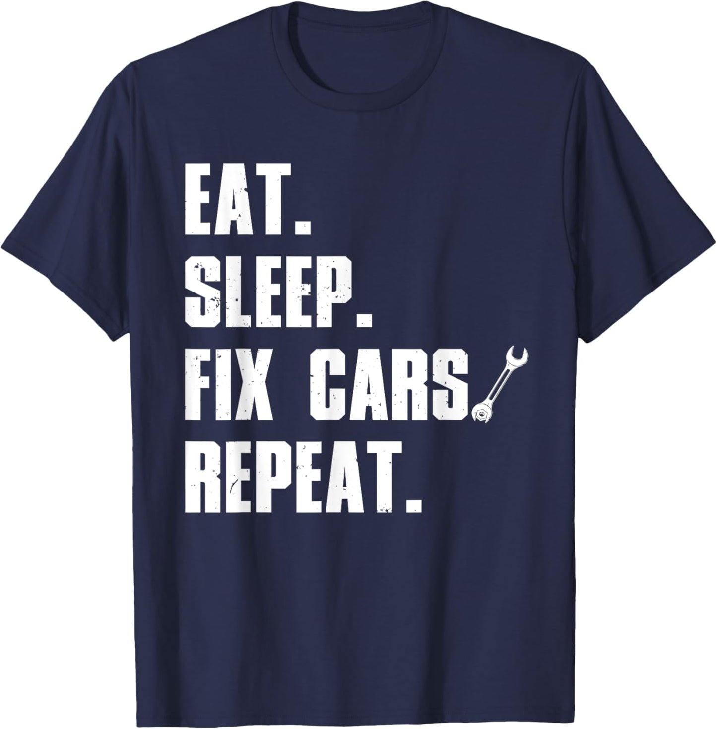 Funny Mechanic Dad Auto Garage Automobile Car Lover T-Shirt - T-Shirt | Navy