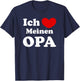 Ich Liebe Meinen Opa, German Großvater Love T-Shirt - T-Shirt | Navy