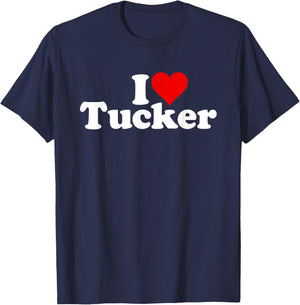 I Love Heart Tucker Tuck T-Shirt - T-Shirt | Navy