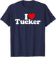 I Love Heart Tucker Tuck T-Shirt - T-Shirt | Navy