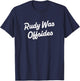 Funny College football Rudy was offsides CFB - Blue, -Adults, Short Sleeve, , Small T-Shirt - T-Shirt | Navy