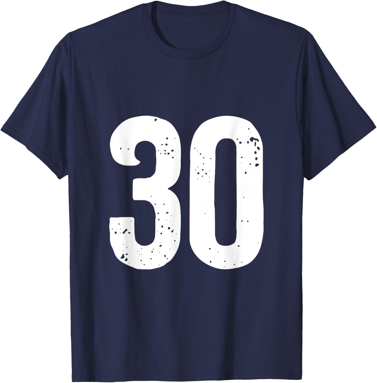 Number 30 T-Shirt - T-Shirt | Navy