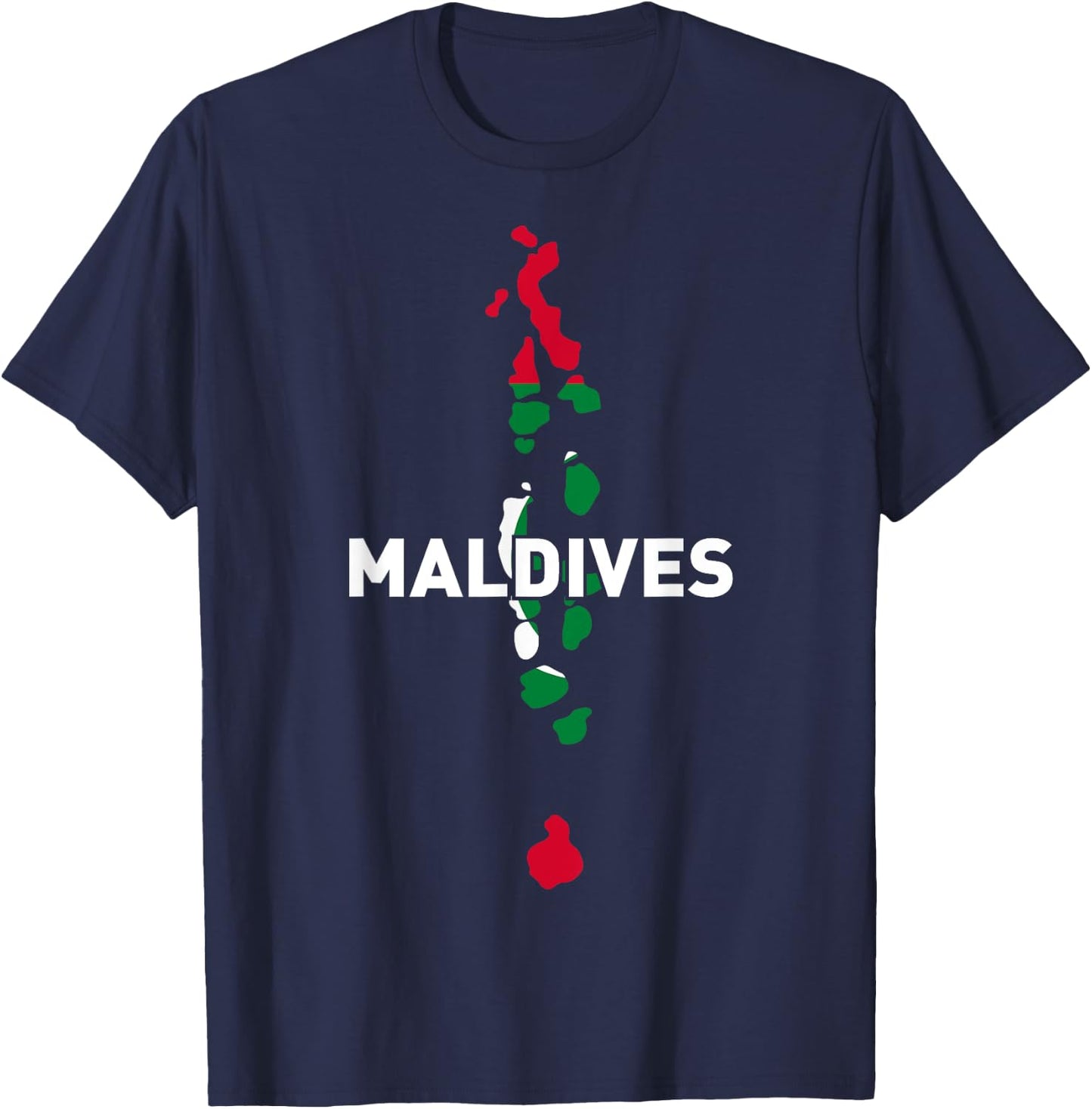Proud Family and Patriotic Flag of Country Maldives T-Shirt - T-Shirt | Navy