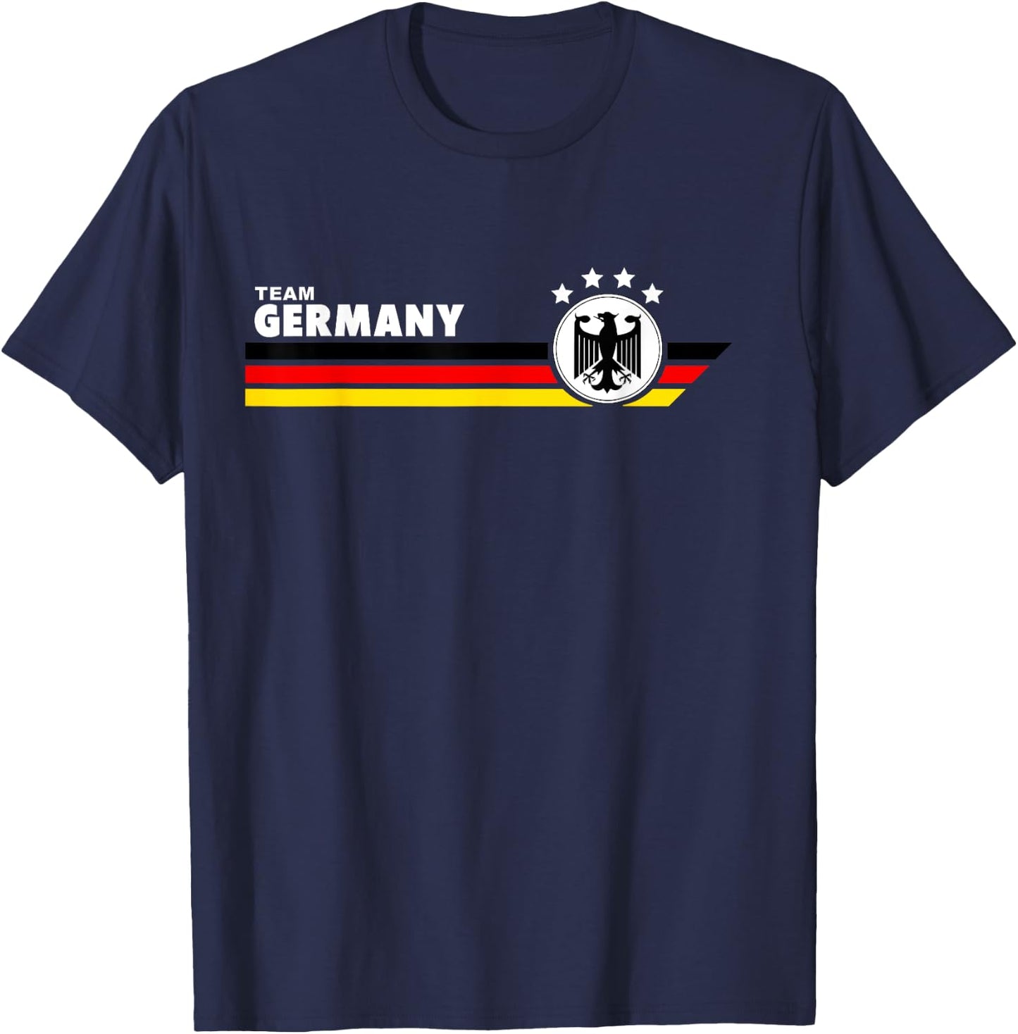 Germany Football Fan Team Jersey German Eagle Flag T-Shirt - T-Shirt | Navy